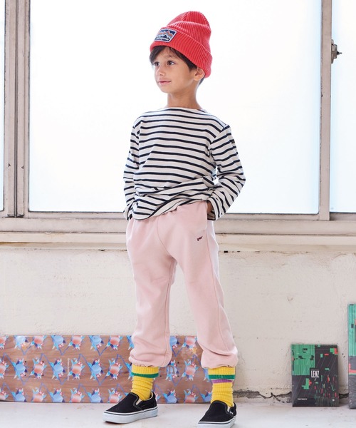 LSP WOW（エルエスピーワオ）の「【LSP WOW!】裏毛BIGスウェットパンツ（スウェットパンツ・キッズ・ライトピンク/オフホワイト/ブラック/杢グレー/ライトグリーン・80/90/100/110/120/130）」の10枚目の写真