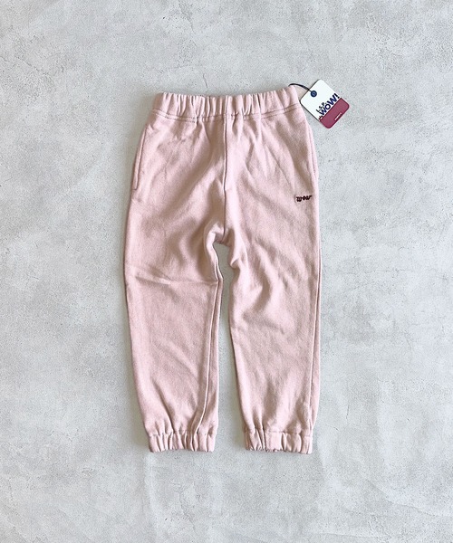 LSP WOW（エルエスピーワオ）の「【LSP WOW!】裏毛BIGスウェットパンツ（スウェットパンツ・キッズ・ライトピンク/オフホワイト/ブラック/杢グレー/ライトグリーン・80/90/100/110/120/130）」の12枚目の写真