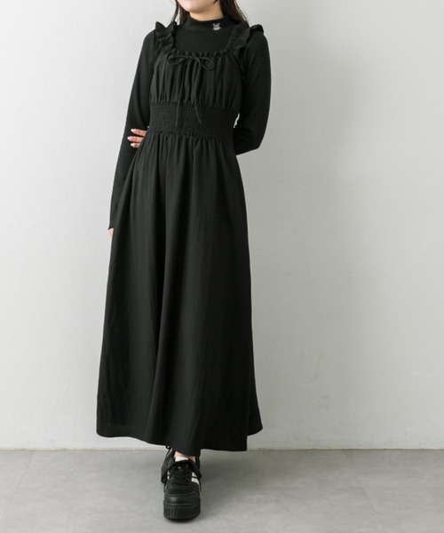 OLIVE des OLIVE（オリーブデオリーブ）の「テレコプチハイインナー（Tシャツ/カットソー・レディース・ピンク/オフホワイト/チャコールグレー/ブラック・FREE）」の12枚目の写真