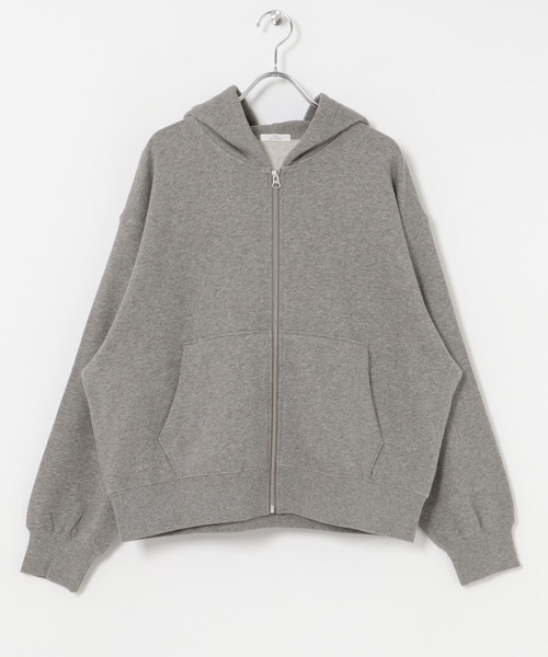ITEMS URBANRESEARCH（アイテムズ アーバンリサーチ）の「裏起毛ジップパーカー（パーカー・レディース・グレー/ホワイト系その他・FREE）」の11枚目の写真