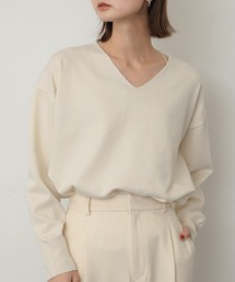 SENSE OF PLACE by URBAN RESEARCH | コットンタッチVネックセーター(ニット/セーター)