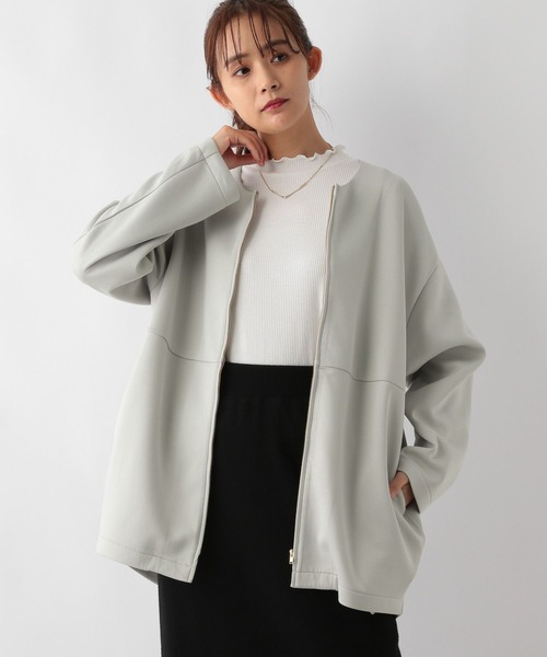 ebure ライトパファーノーカラーブルゾン ebure/エブール｜いますぐ買いたいライトアウター｜エル・ショップ