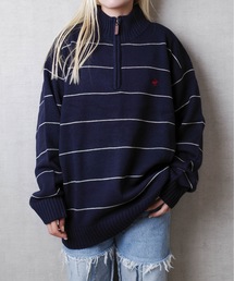 BEVERLY HILLS POLO CLUB / ハーフZIPニットPO / 4422-5751