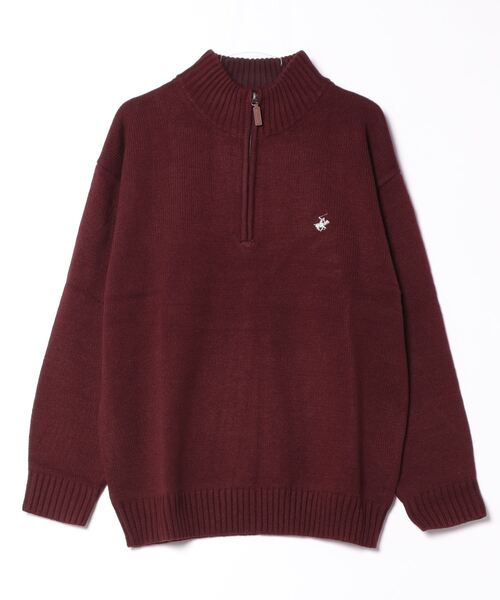 BEVERLY HILLS POLO CLUB（ビバリーヒルズポロクラブ）の「BEVERLY HILLS POLO CLUB / ハーフZIPニットPO / 4422-5751（ニット/セーター・レディース・ブラック/ワイン/ブルー系その他/ブラック系その他/モカ/アイボリー・X-LARGE）」の17枚目の写真