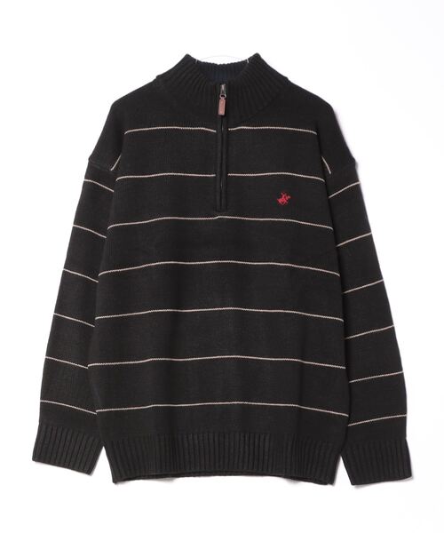 BEVERLY HILLS POLO CLUB（ビバリーヒルズポロクラブ）の「BEVERLY HILLS POLO CLUB / ハーフZIPニットPO / 4422-5751（ニット/セーター・レディース・ブラック/ワイン/ブルー系その他/ブラック系その他/モカ/アイボリー・X-LARGE）」の18枚目の写真