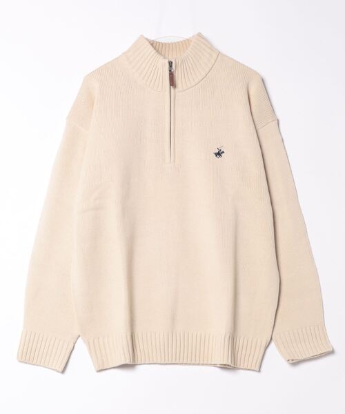 BEVERLY HILLS POLO CLUB（ビバリーヒルズポロクラブ）の「BEVERLY HILLS POLO CLUB / ハーフZIPニットPO / 4422-5751（ニット/セーター・レディース・ブラック/ワイン/ブルー系その他/ブラック系その他/モカ/アイボリー・X-LARGE）」の19枚目の写真