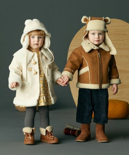 moimoln（モイモルン）の「ブレディムスタンコート（ダウンジャケット/コート・キッズ・ベージュ・90cm/100cm/110cm/120cm）」の8枚目の写真