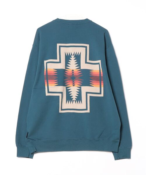 PENDLETONペンドルトンスウェットトレーナーバックプリントネイティブ柄古着 PENDLETONペンドルトンスウェットトレーナーバックプリント