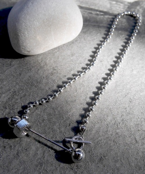 amplis(アンプリス)の「ボールチェーンロックネックレス/street necklace(ネックレス・レディース・シルバー・FREE)」の7枚目の写真