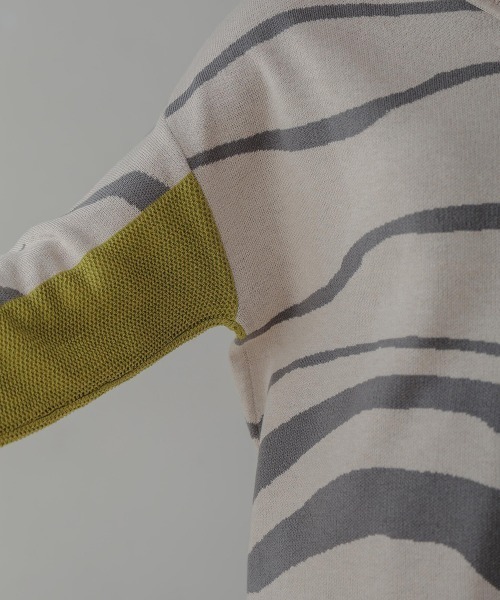 Bou Jeloud（ブージュルード）の「2WAYバイカラーニット（ニット/セーター・レディース・A/チャコールグレー・FREE）」の18枚目の写真