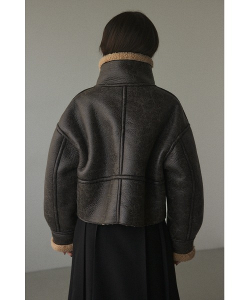 PERVERZE Wide Collar Mouton Coat ムートン　B3 2way boa blouson – PALETTE art alive ONLINE STORE