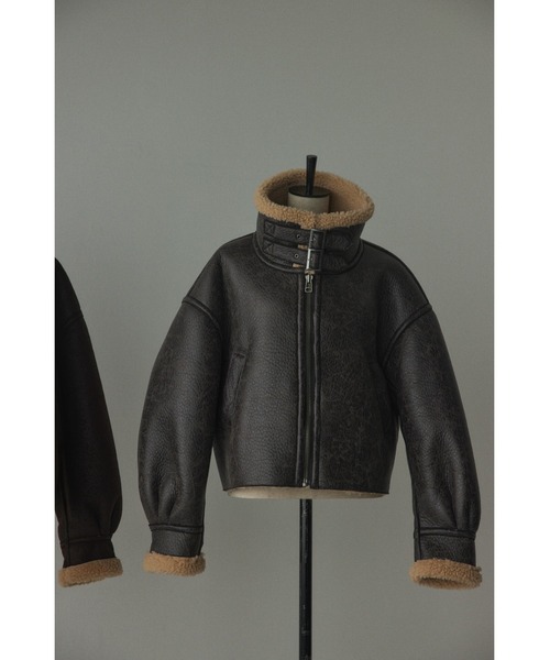 BLACK BY MOUSSY（ブラックバイマウジー）の「B3 fake mouton coat 
