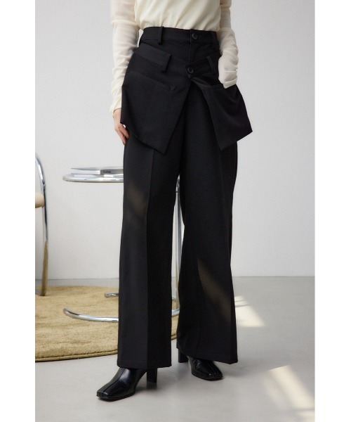 【niru】 GRANCY チュールレイヤードデザインスラックス GRANCY】Tulle Layereddesign Slacks / チュール レイヤード
