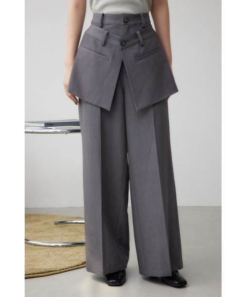 ジン専用　GRANCY チュールレイヤードデザインスラックス GRANCY】Tulle Layereddesign Slacks / チュール レイヤード