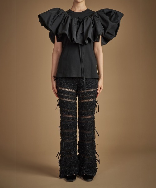 HAENGNAE(ヘンネ)の「OMOCHI PEPLUM T-SHIRT(Tシャツ/カットソー・レディース・ベージュ/ホワイト/ブラック・ONE SIZE)」の13枚目の写真