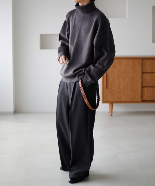 セール】タートルネックルーズリブニット（ニット/セーター）｜epnok