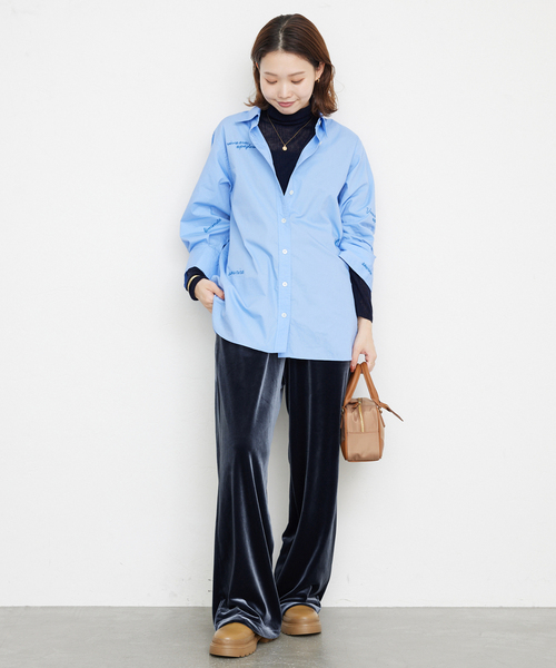 slobe iena ベロアパンツ SLOBE IENA（スローブイエナ）の「ベロアDRAWSTRINGパンツ