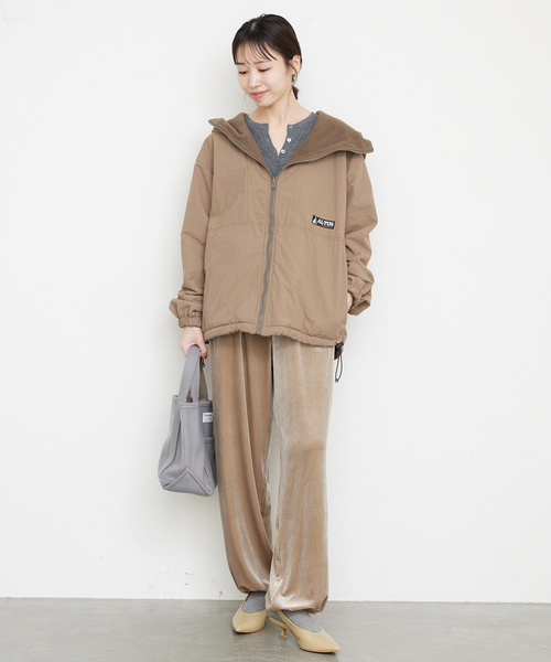 SLOBE IENA（スローブイエナ）の「ベロアDRAWSTRINGパンツ