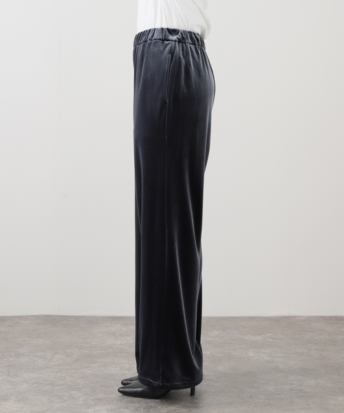 slobe iena ベロアパンツ SLOBE IENA（スローブイエナ）の「ベロアDRAWSTRINGパンツ