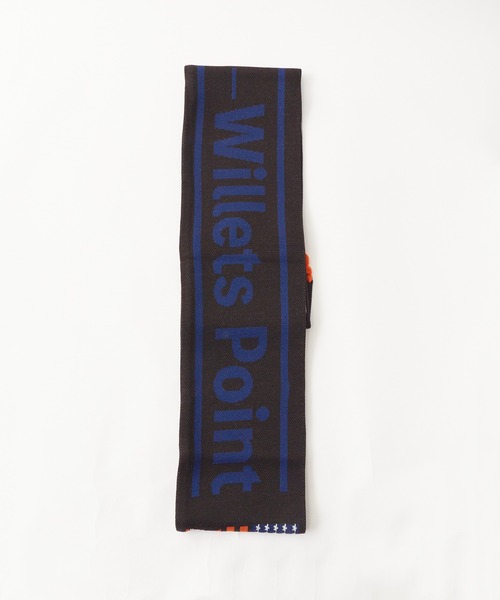INFIELDERDESIGN×MLB ステッチロゴマフラー ブラック/グリーン INFIELDER DESIGN/インフィールダーデザイン MLB TEAM MUFF