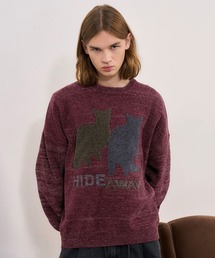 BLAYMORE | 【BLAYMORE】Hideaway Glitter Knit / ラメ糸 猫 ニット(ニット/セーター)