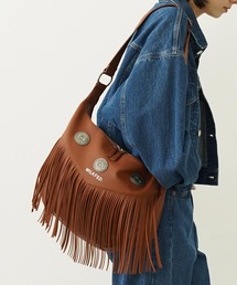 [ミルクフェド][MILKFED]ロゴベーシック ショルダーバッグ ブラウン セール】LOGO BASIC SHOULDER BAG（ショルダーバッグ）｜MILKFED
