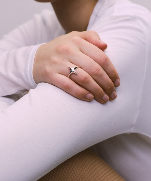 whoseA(フーシー)の「【silver925】4pointed starRing/ 四芒星リング(リング・レディース・シルバー・15号/11号)」の19枚目の写真
