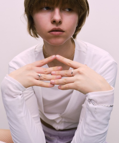 whoseA(フーシー)の「【silver925】4pointed starRing/ 四芒星リング(リング・レディース・シルバー・15号/11号)」の20枚目の写真