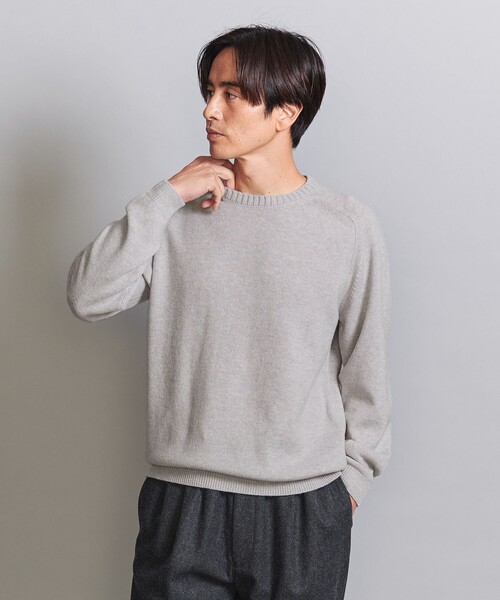 BEAUTY&YOUTH UNITED ARROWS(ビューティーアンドユースユナイテッドアローズ)の「スーパージーロン ウール クルーネック ニット(ニット/セーター・メンズ・クリーム/その他1/ライトグレー/ダークグレー・M/L/S/XL)」の15枚目の写真