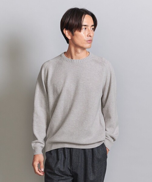 BEAUTY&YOUTH UNITED ARROWS(ビューティーアンドユースユナイテッドアローズ)の「スーパージーロン ウール クルーネック ニット(ニット/セーター・メンズ・クリーム/その他1/ライトグレー/ダークグレー・M/L/S/XL)」の16枚目の写真