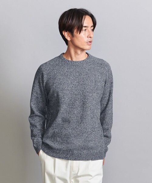 BEAUTY&YOUTH UNITED ARROWS(ビューティーアンドユースユナイテッドアローズ)の「スーパージーロン ウール クルーネック ニット(ニット/セーター・メンズ・クリーム/その他1/ライトグレー/ダークグレー・M/L/S/XL)」の19枚目の写真
