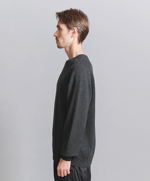 BEAUTY&YOUTH UNITED ARROWS(ビューティーアンドユースユナイテッドアローズ)の「スーパージーロン ウール クルーネック ニット(ニット/セーター・メンズ・クリーム/その他1/ライトグレー/ダークグレー・M/L/S/XL)」の7枚目の写真