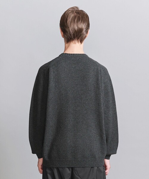 BEAUTY&YOUTH UNITED ARROWS(ビューティーアンドユースユナイテッドアローズ)の「スーパージーロン ウール クルーネック ニット(ニット/セーター・メンズ・クリーム/その他1/ライトグレー/ダークグレー・M/L/S/XL)」の8枚目の写真