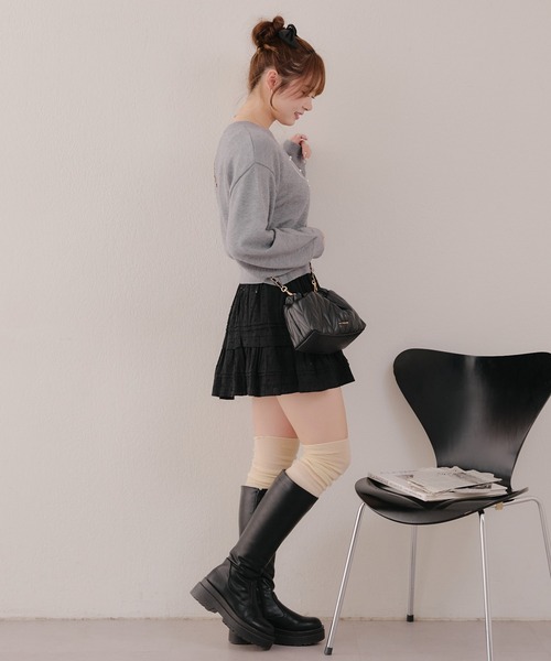 continuer de NICE CLAUP(コンティニューデナイスクラップ)の「刺繍&パールプルオーバー(ニット/セーター・レディース・ピンク/アイボリー/グレー/ブルー・FREE)」の19枚目の写真