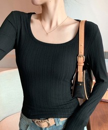 ロングスリーブリブTシャツ