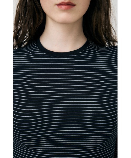MOUSSY（マウジー）の「SOFT TOUCH ロングスリーブTシャツ（Tシャツ/カットソー・レディース・ライトブルー/アイボリー/ブラック系その他・FREE）」の12枚目の写真