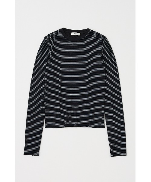 MOUSSY（マウジー）の「SOFT TOUCH ロングスリーブTシャツ（Tシャツ/カットソー・レディース・ライトブルー/アイボリー/ブラック系その他・FREE）」の16枚目の写真