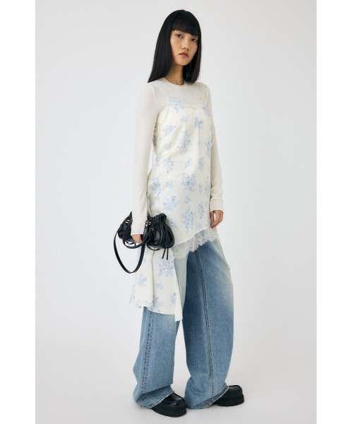 MOUSSY（マウジー）の「SOFT TOUCH ロングスリーブTシャツ（Tシャツ/カットソー・レディース・ライトブルー/アイボリー/ブラック系その他・FREE）」の22枚目の写真