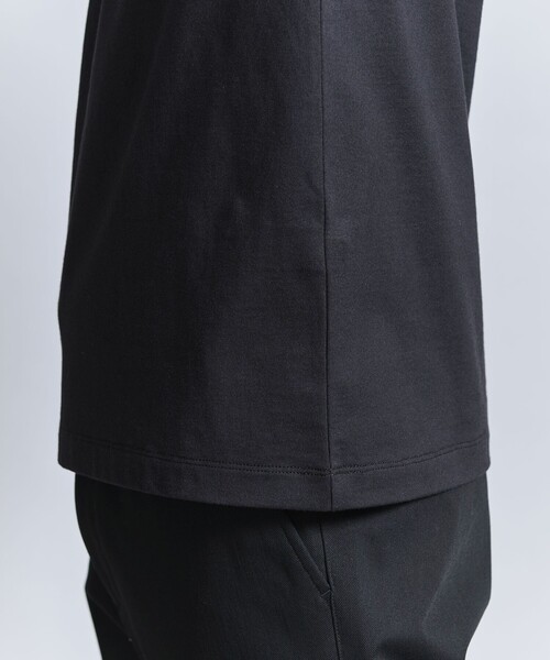 BEAUTY&YOUTH UNITED ARROWS（ビューティーアンドユースユナイテッドアローズ）の「【WEB限定 WARDROBE SMART】クリア ガスコットン ヘンリーネック カットソー【抗菌・防臭】（Tシャツ/カットソー・メンズ・ダークグレー/ホワイト/ブラック・S/M/L/XL）」の20枚目の写真