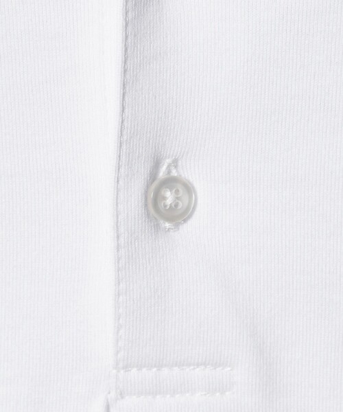 BEAUTY&YOUTH UNITED ARROWS（ビューティーアンドユースユナイテッドアローズ）の「【WEB限定 WARDROBE SMART】クリア ガスコットン ヘンリーネック カットソー【抗菌・防臭】（Tシャツ/カットソー・メンズ・ダークグレー/ホワイト/ブラック・S/M/L/XL）」の7枚目の写真