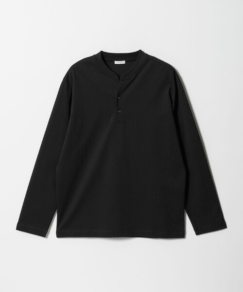 BEAUTY&YOUTH UNITED ARROWS（ビューティーアンドユースユナイテッドアローズ）の「【WEB限定 WARDROBE SMART】クリア ガスコットン ヘンリーネック カットソー【抗菌・防臭】（Tシャツ/カットソー・メンズ・ダークグレー/ホワイト/ブラック・S/M/L/XL）」の8枚目の写真