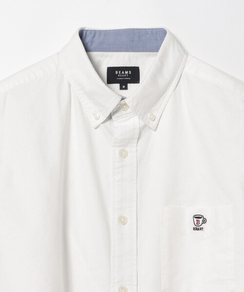 BEAMS HEART（ビームスハート）の「コーヒー刺繍 クールタッチ ロングスリーブ シャツ（接触冷感）（シャツ/ブラウス・メンズ・サックスブルー/その他/ホワイト・XL/L/M/S）」の15枚目の写真