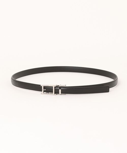 m.f.editorial(エムエフエディトリアル)の「【本革 綺麗目 バッグル取り外し】m.f.エディトリアル レディース Hバックル アジャストフリー サフィアーノ レザー ベルト(ベルト・レディース・ブラック・FREE)」の6枚目の写真