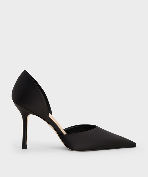 CHARLES & KEITH(チャールズ & キース)の「サテン キャップトゥポインテッドドルセイパンプス(パンプス・レディース・その他3/ブラック系その他2・22.5cm/23cm/23.5cm/24.5cm/25cm/25.5cm)」の9枚目の写真