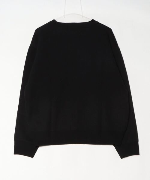 JOHN'S CLOSET(ジョンズクローゼット)の「【13】ダブルジャガードロゴ クルーネックニット(ニット/セーター・メンズ・ホワイト系1/ホワイト系2/ブラック系2/グリーン系1/ブルー系1/ブラック系1/グリーン系2・MEDIUM/LARGE)」の8枚目の写真