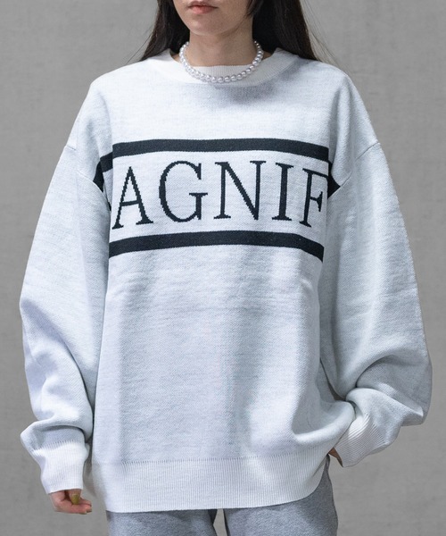 JOHN'S CLOSET(ジョンズクローゼット)の「【13】ダブルジャガードロゴ クルーネックニット(ニット/セーター・メンズ・ホワイト系1/ホワイト系2/ブラック系2/グリーン系1/ブルー系1/ブラック系1/グリーン系2・MEDIUM/LARGE)」の19枚目の写真