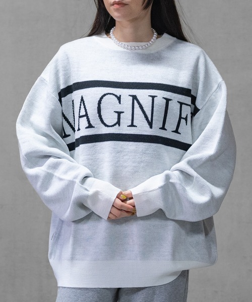 JOHN'S CLOSET(ジョンズクローゼット)の「【13】ダブルジャガードロゴ クルーネックニット(ニット/セーター・メンズ・ホワイト系1/ホワイト系2/ブラック系2/グリーン系1/ブルー系1/ブラック系1/グリーン系2・MEDIUM/LARGE)」の20枚目の写真