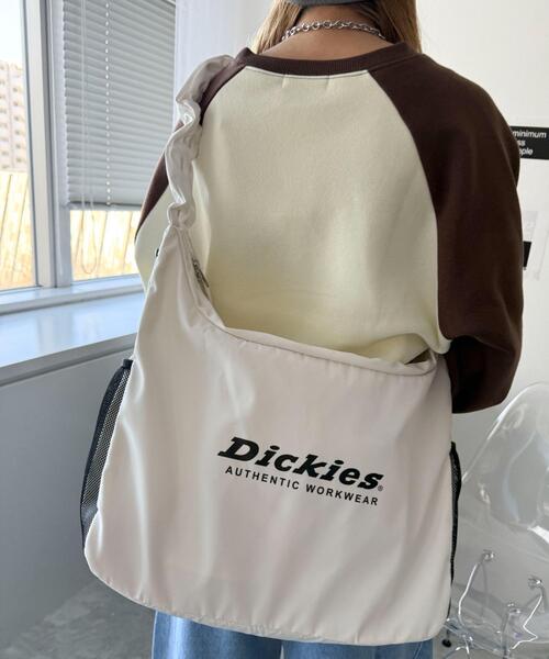 Dickies（ディッキーズ）の「∴WEGO/別注Dickiesドロストショルダー（ショルダーバッグ・レディース・ブラック/ホワイト/ライトグレー・FREE）」の8枚目の写真