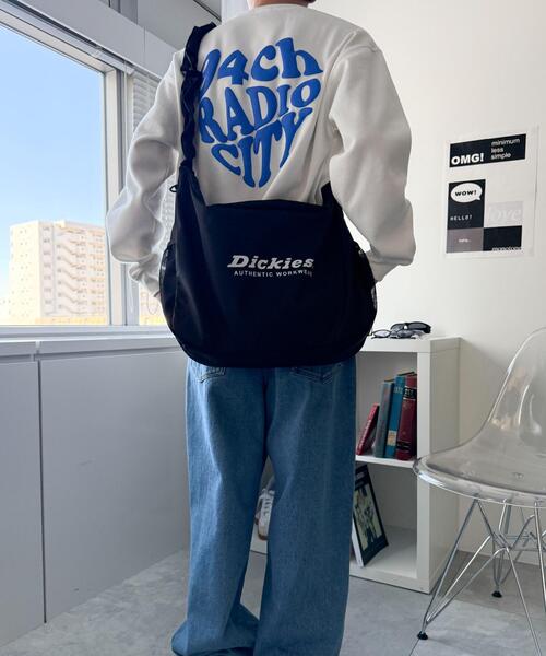 Dickies（ディッキーズ）の「∴WEGO/別注Dickiesドロストショルダー（ショルダーバッグ・レディース・ブラック/ホワイト/ライトグレー・FREE）」の15枚目の写真