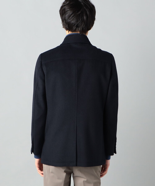 COMME CA MEN（コムサメン）の「ウールビーバー ジャケットコート（ステンカラーコート・メンズ・ネイビー・L）」の3枚目の写真